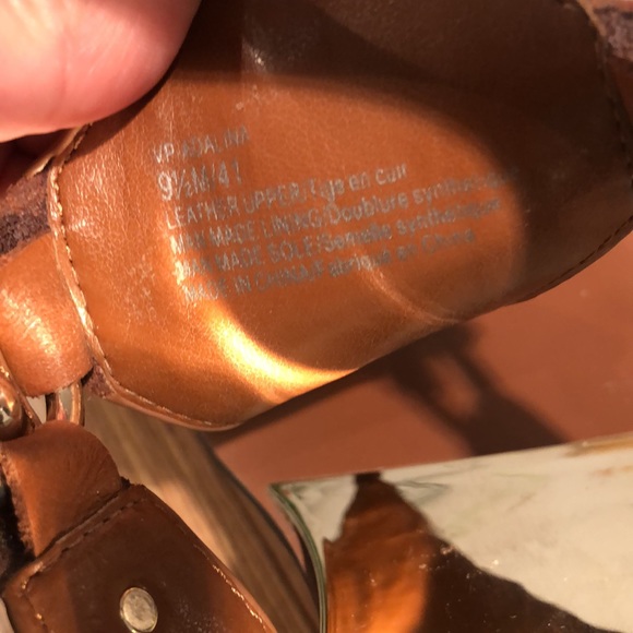 VINCE CAMUTO Adalina Ankle Strap Sandals genuine leather Size 9.5 - Picture 7 of 8